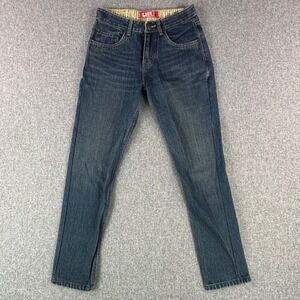 Levi's Jeans Kids 14 Regular 514 Slim‎ Straight Dark Wash Blue Denim Excellent